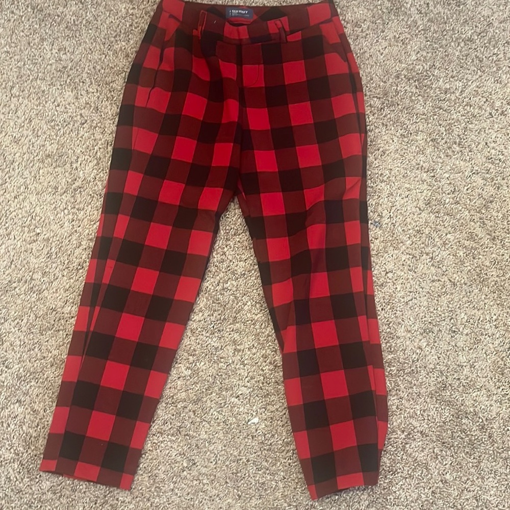 Flannel dress ankle pant